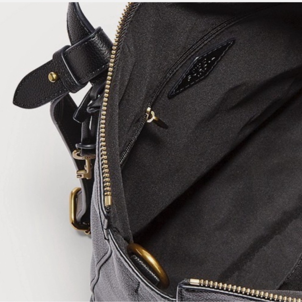 Fossil Black Leather Tote Bag - Picture 5 of 12